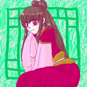 夕鈴。妙なポーズ(笑)