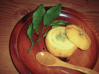 柚子釜の茶碗蒸し