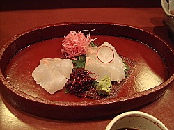 ヒラメのお刺身