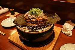 イベリコ豚の朴葉味噌焼き