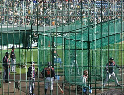 バッティング練習
