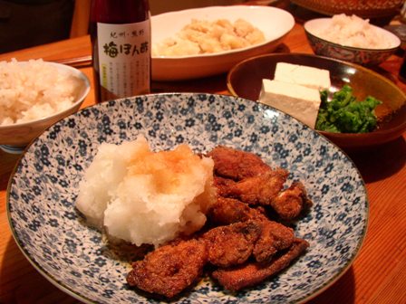 鰤のから揚げ☆たっぷり大根おろしに梅ぽん酢でウマっ!