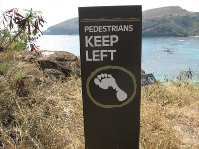 KEEP LEFT