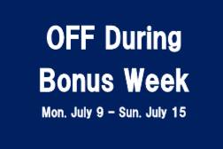 bonus week off