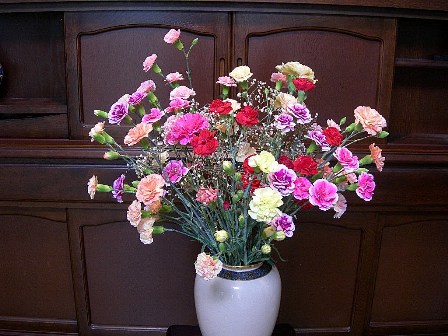カーネションの花束