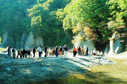 初秋の渓谷