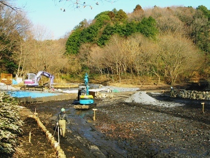 全貌見えた来た池