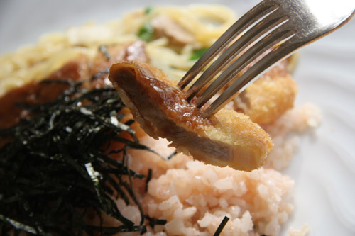 カツは硬くも無く、柔らかくも無く。