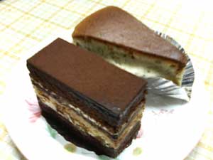 お茶のチーズケーキ