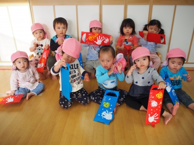 千歳飴の袋制作を行いました ルミ子とナス坊 時どき オルちゃん