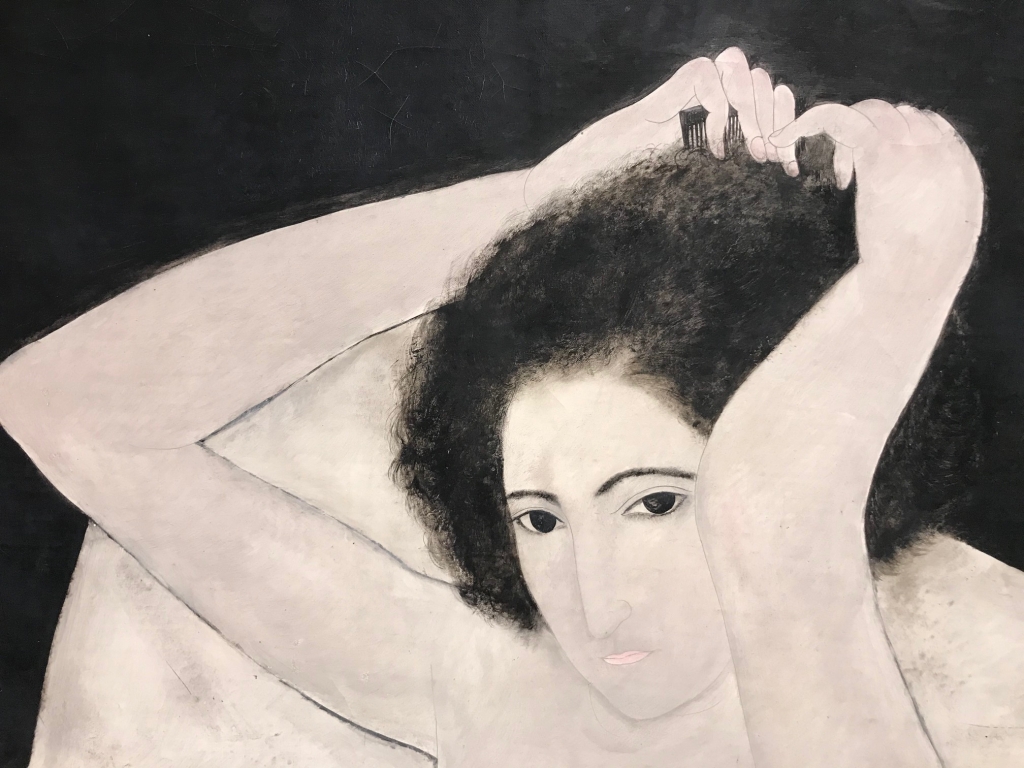 藤田嗣治、横たわる裸婦、希少画集より、新品額装付 新しい裸婦像を描いた画家・藤田嗣治展 | Lmaga.jp