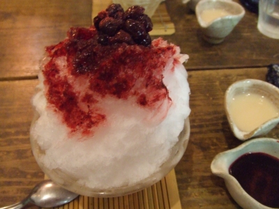 かき氷ブルーベリー