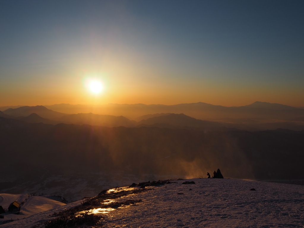 2019年3月24日 唐松岳からの朝日