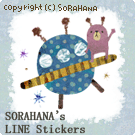 SORAHANAのLINEスタンプ販売中!