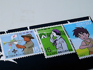 切手は左向け左で統一しました