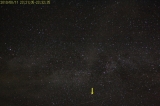 ペルセウス座群流星の流星(8/11)