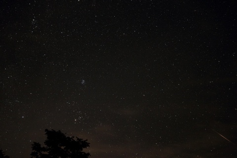 エリダヌス座を流れる流星