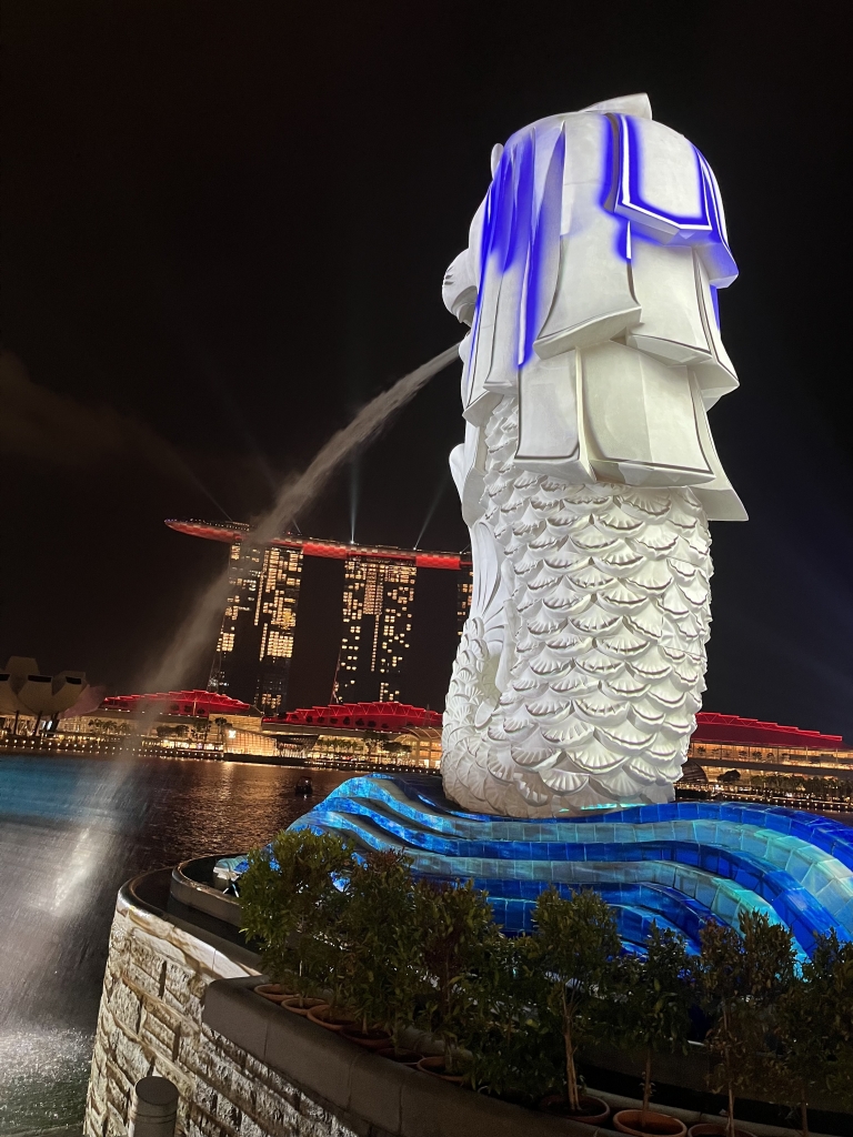 純銀　シンガポール　マーライオン シンガポール マーライオン 銀貨 風水 金運アップ : SILVER