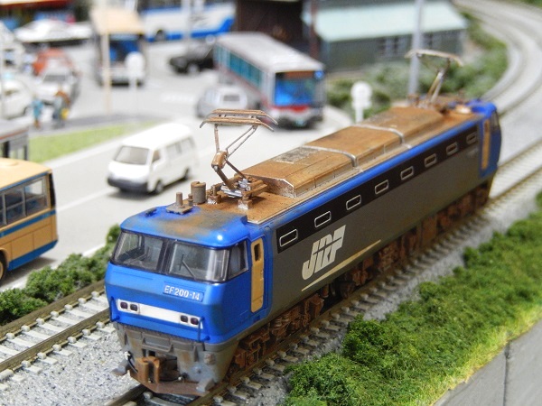 Nゲージ鉄道模型】KATO EF200JR貨物新更新色ウェザリング工事