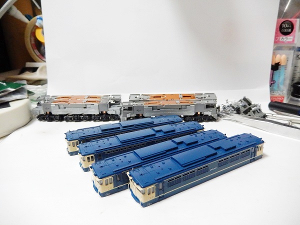 Nゲージ鉄道模型】KATO EF65-1000前期型4両を国鉄宇都宮仕様に