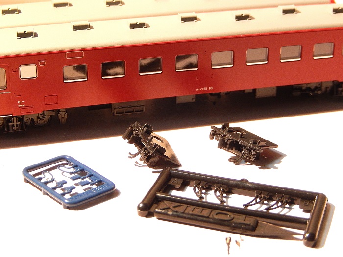 Nゲージ鉄道模型】KATO 50系51形入線 ディテールアップ工作妻面ボディ