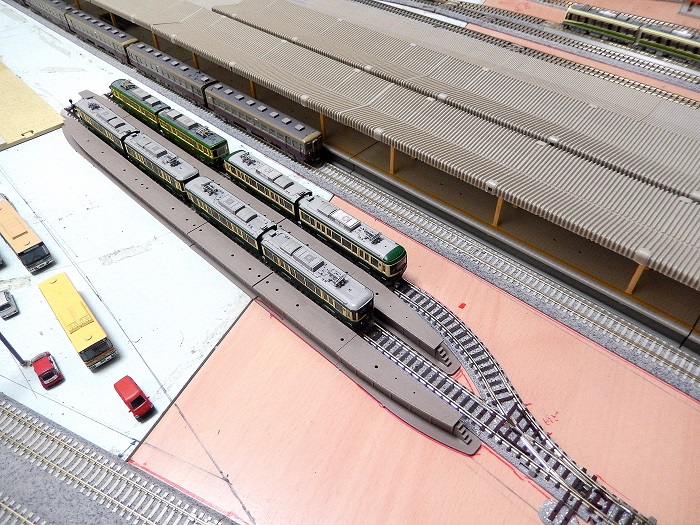 Nゲージ 鉄道ジオラマ 留置線 フィーダーコネクタ、照明付き
