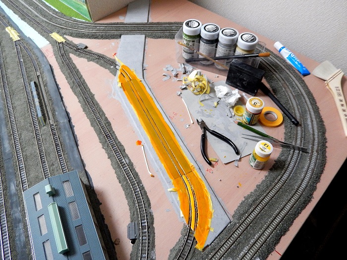 【引き取り限定】nゲージ　路面電車軌道　ジオラマ Nゲージ】路面電車レイアウト製作記（後編） - YouTube