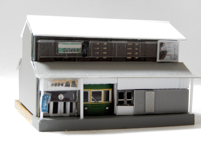 Nゲージジオラマ自宅新レイアウト製作記】 ジオコレ商店長屋A2で江ノ電