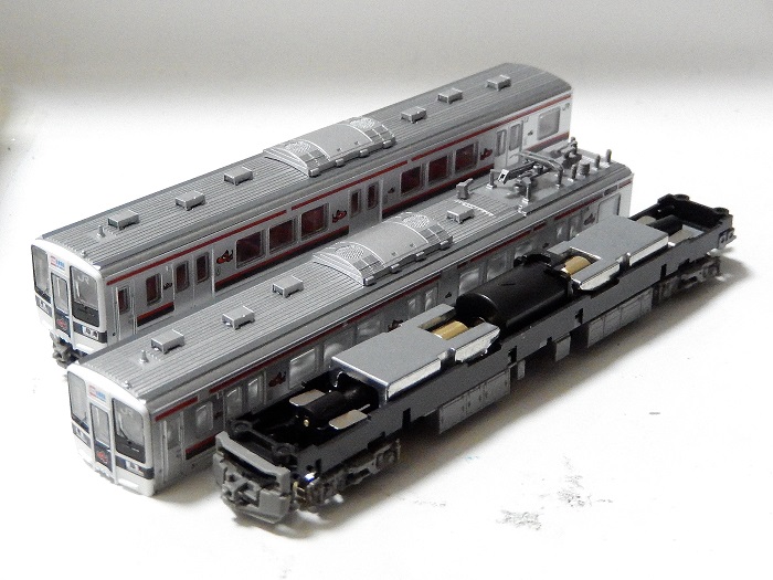 Nゲージ鉄道模型】鉄コレ719系磐越西線あかべぇ塗装 動力N化加工 Nゲージ鉄道模型】鉄コレ719系磐越西線あかべぇ塗装 動力N化加工
