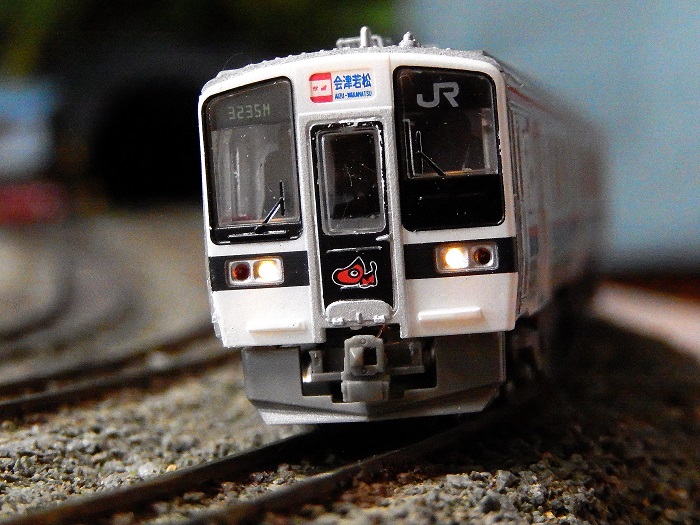 電車 ライト 部品 鉄道 Nゲージ鉄道模型】鉄コレ719系磐越西線あかべぇ塗装 ライト点灯