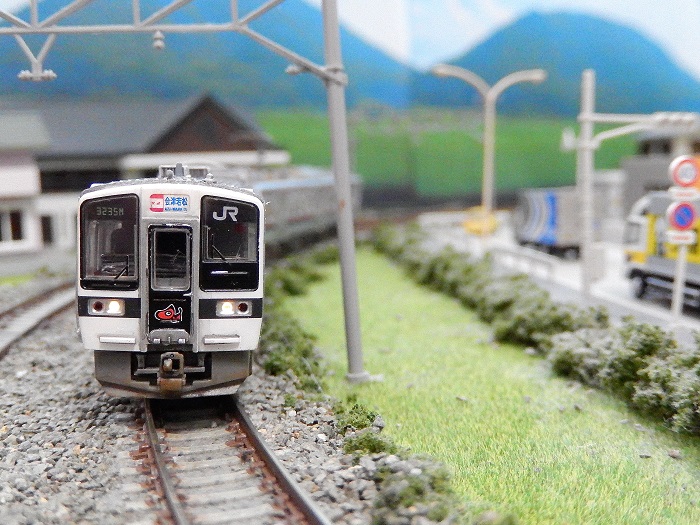 Nゲージ鉄道模型】鉄コレ719系磐越西線あかべぇ塗装 ウェザリング