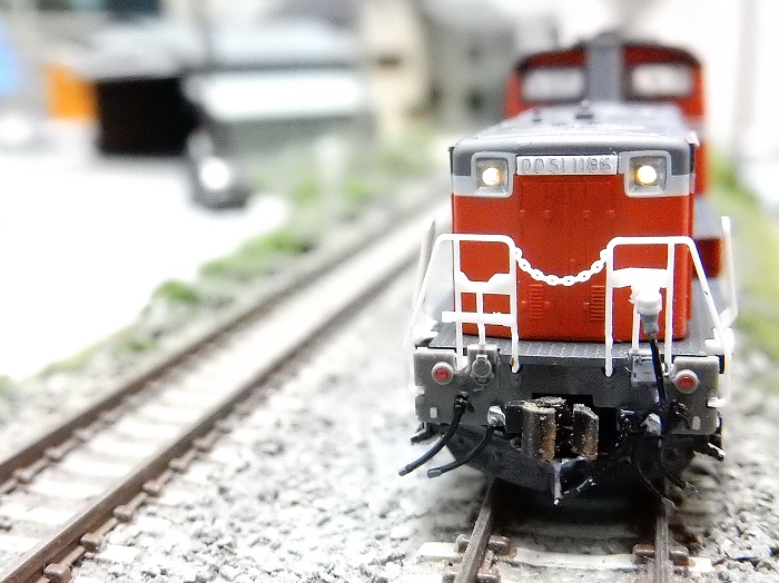 Ｎゲージ鉄道模型　フルセット　ビンテージ品 Nゲージ鉄道模型】TOMIX DD51-1186号機 スミ入れ＆ウェザリング軽く