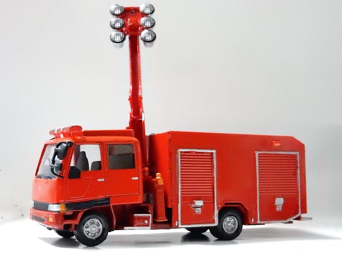自動車事業部】消防車 ミニカー 改造デルプラド「世界の消防車