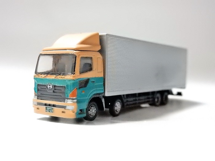 ダイアペット 三菱ふそう スーパーグレート ミニカー 改造品 1/43 ダイヤペット 三菱ふそうスーパーグレート ミニカー改造品