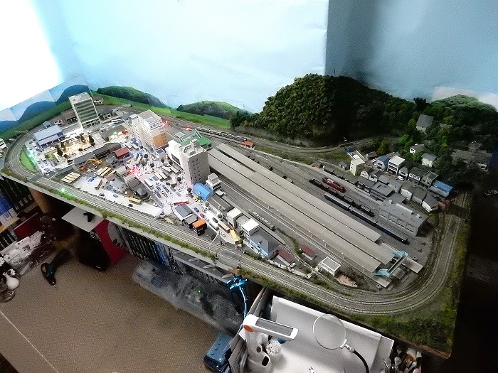 Nゲージジオラマ自宅新レイアウト製作記】 江ノ電線 東和賀野駅