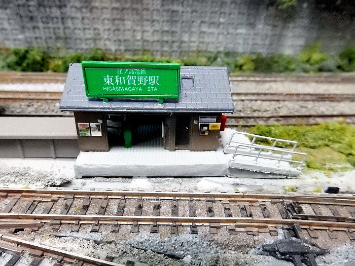 Nゲージレイアウト【近鉄 米野駅】 900mmジオラマ・車両は付属しません！ レイアウト&ジオラマはまだまだですが、近鉄ひのとりを買いまし