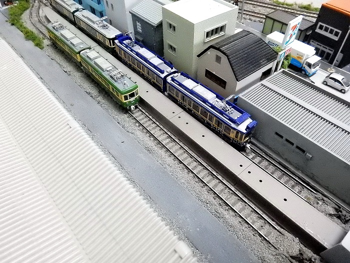 【akieiichi品】Nゲージ 鉄道模型　ジオラマ　駅　ホーム 駅ホーム端を作る【延長されたホームの製作】鉄道模型 Nゲージ