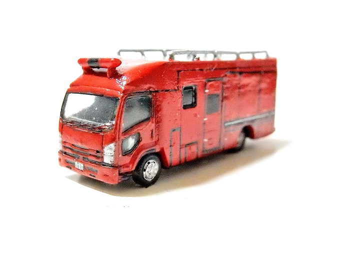 トミカ改 六代目後期型いすゞELF ポンプ付き救助工作車 | new
