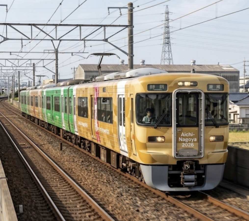速報】ついに登場！313系「愛知・名古屋2026大会」ラッピング車両を