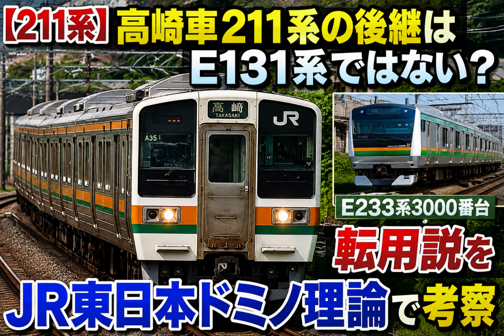211系】高崎車211系の後継はE131系ではない？──E233系3000番台転用説