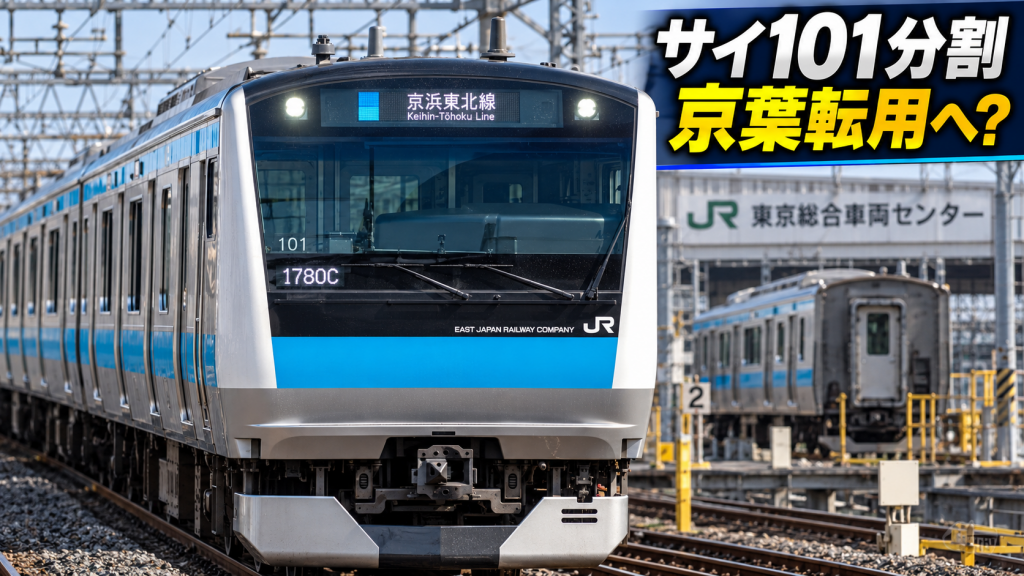 なぜサイ101は編成を分割？】E233系1000番台、京葉線転用へ動き出した