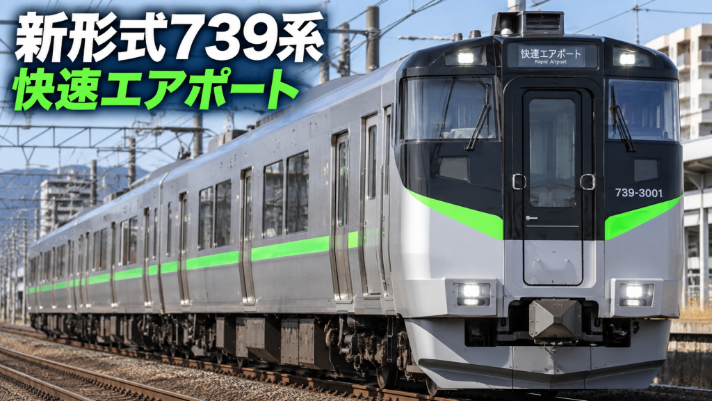 新形式739系登場】快速エアポートに6両×6本！721系置き換えへ──2027