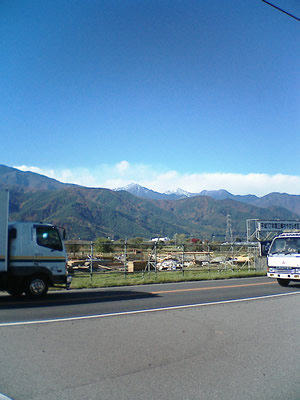 北アルプス 冠雪