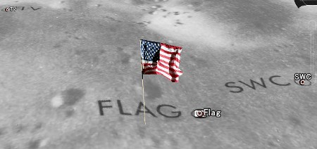 google moon 星条旗