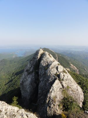 白嶽山頂から