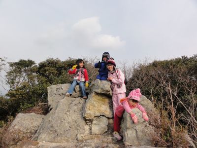 城山にて