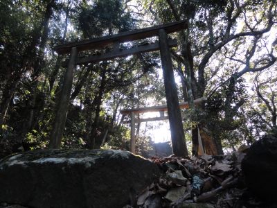 山頂前の鳥居