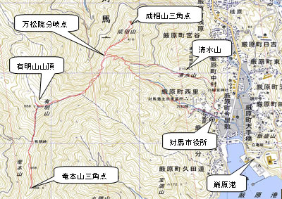 有明山地図