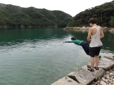 ダイブするOさん