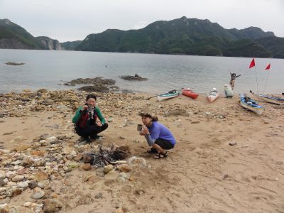 無人島でほっと一息